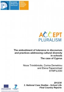 The embodiment of tolerance in discourses and practices addressing cultural diversity in schools - The case of Cyprus